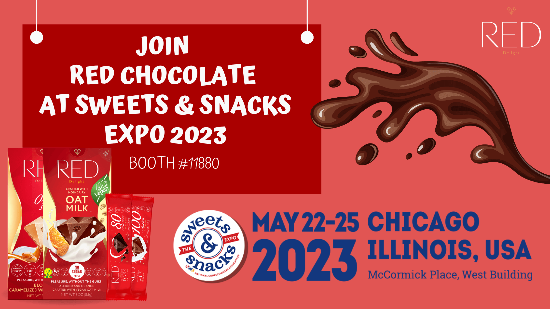 Join RED Chocolate at Sweets & Snacks Expo 2023 RED